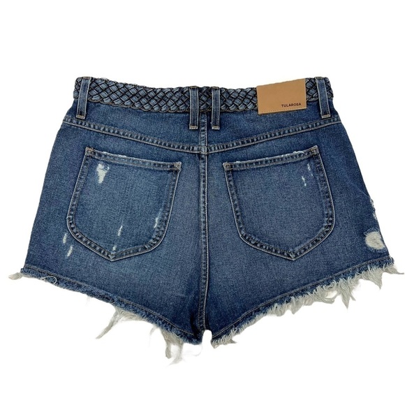 Revolve Tularosa Emma High-Rise Short 100% Cotton in Copacabana Size 30 - Picture 2 of 11